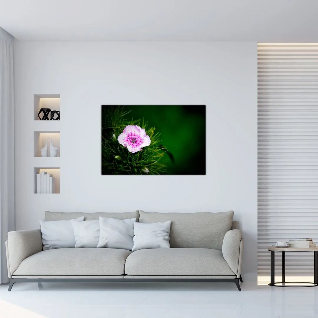 Tablou cu floare roz (90x60 cm)