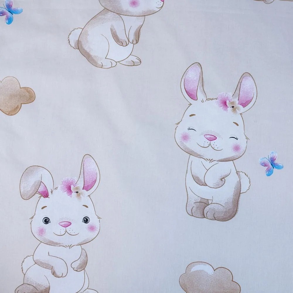 Lenjerie de pat pentru copii galbenă din bumbac pentru pătuț 100x135 cm Bunny "Star" – Jerry Fabrics