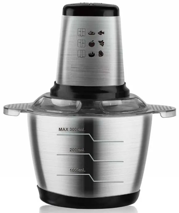 Tocator electric Cheffinger putere 1000 W capacitate 3 l 4 lame rotative