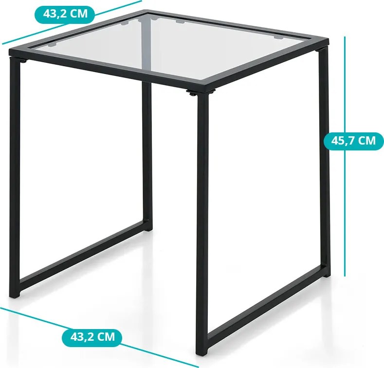 Măsuță din sticlă