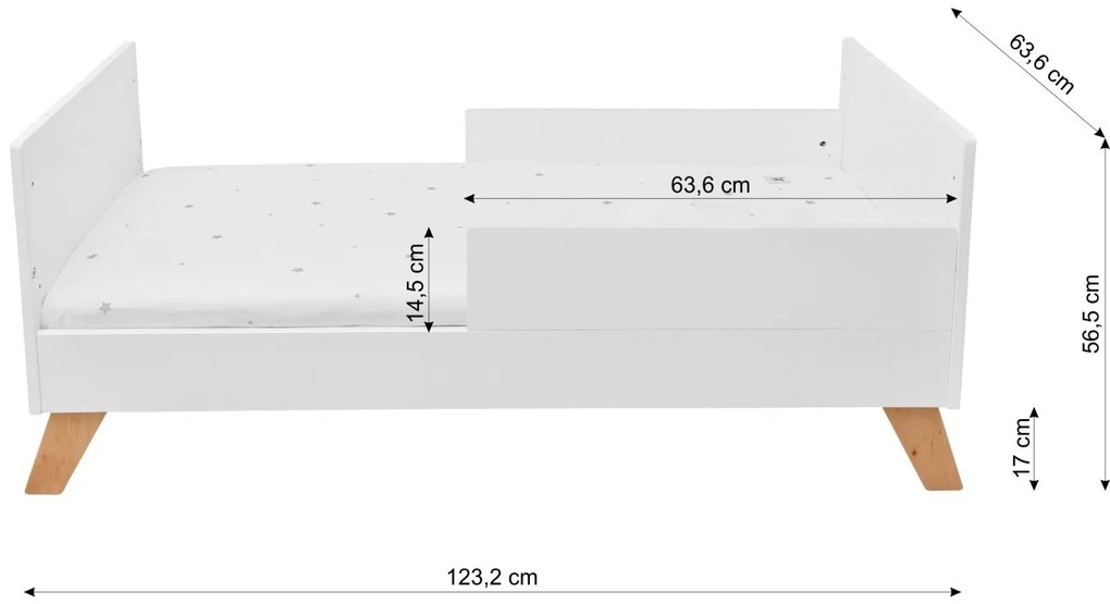 Patut pentru copii HOPPA 60 x 120 cm