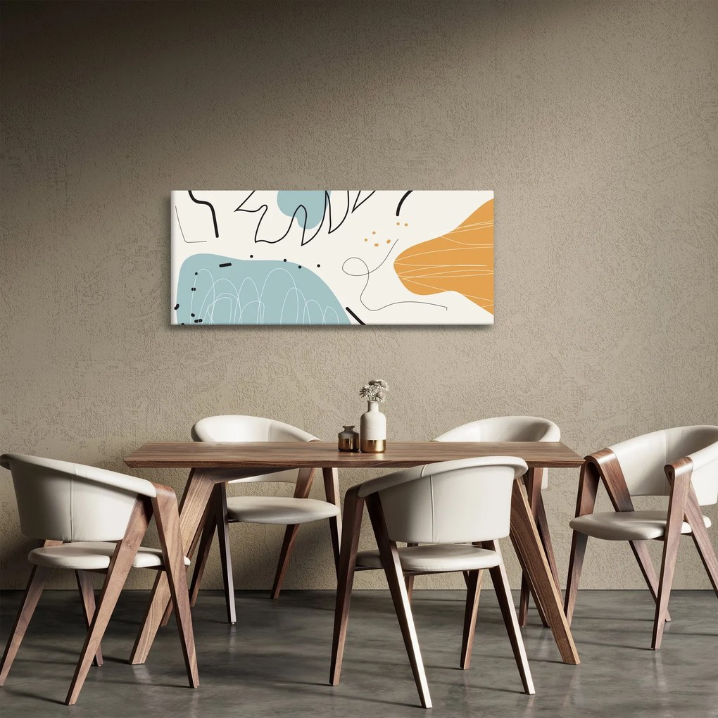 Tablou - Ilustrație de frunze (120x50 cm)