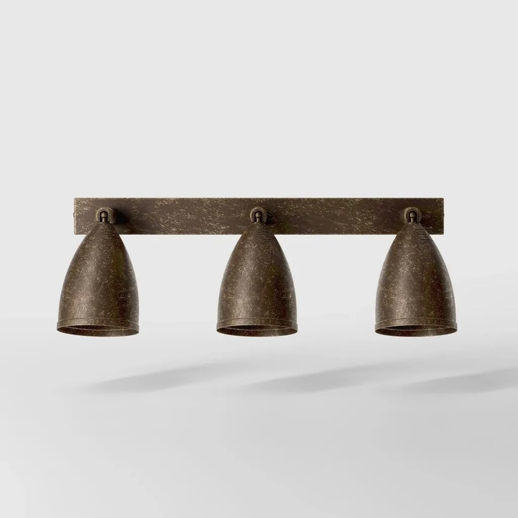 Aplica de perete din alama cu 3 spoturi directionabile Stoccolma