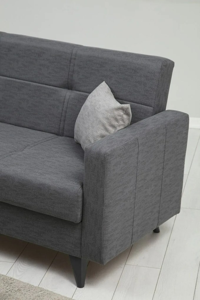 Canapea extensibilă Polya 3 Dark Grey