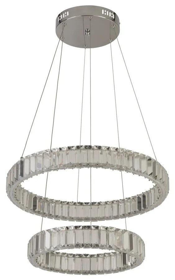 Lustra LED circulara cu 2 inele Tier