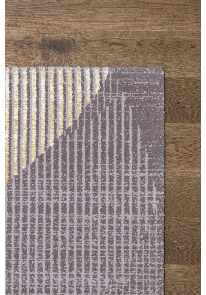 Covor gri din lână 100x180 cm Shades – Agnella