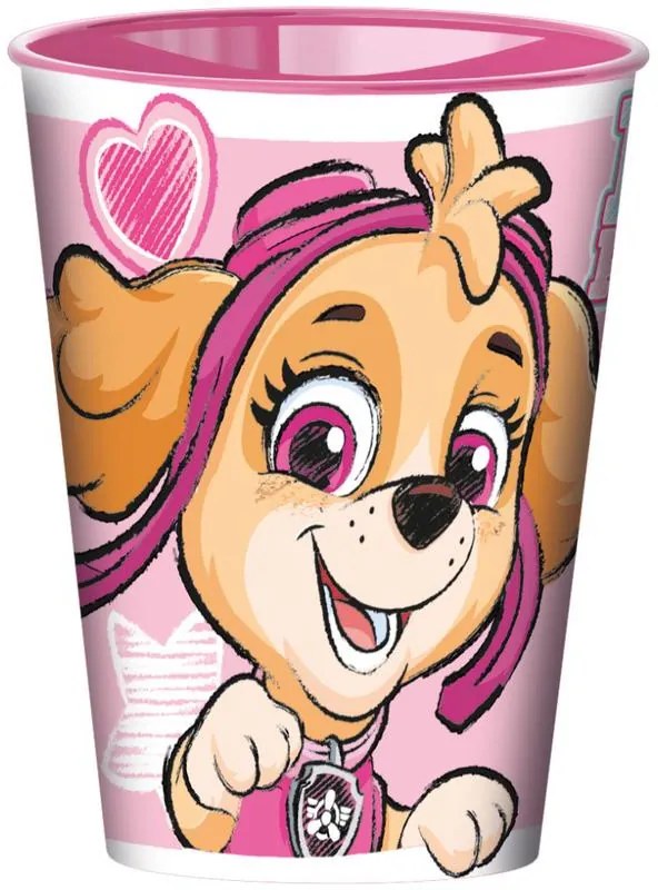 Patrula Cățelușilor Pahar Sketch, plastic 260 ml