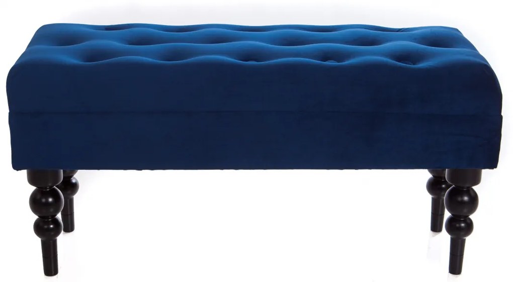 Bancheta Diana Classic, Albastru, 85x44x30 cm
