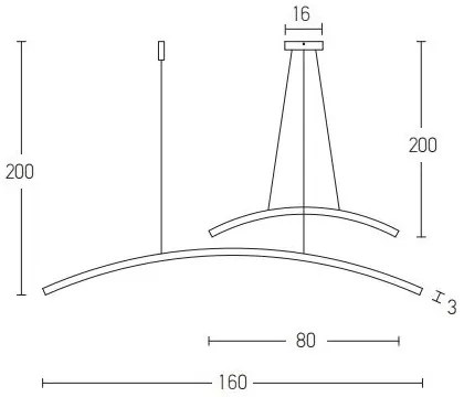 Lustră LED pe cablu dimabilă LED/48W/230V negru Zambelis 20130