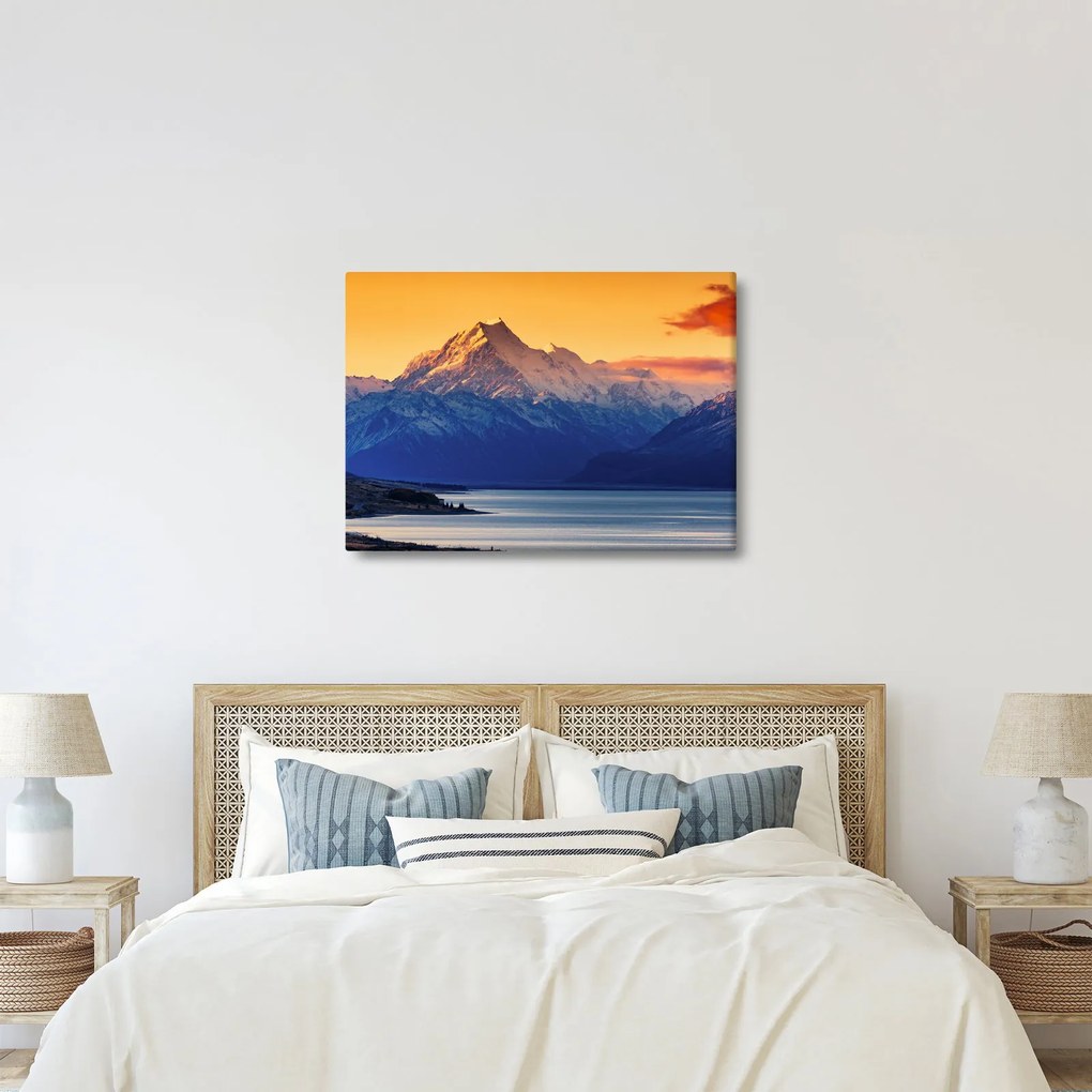 Tablou - Lacul Pukaki (70x50 cm)