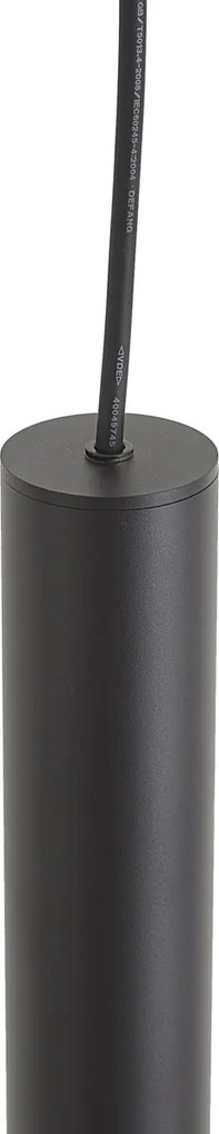Lampă suspendată de design neagră GU10 50mm IP44 - Tuba