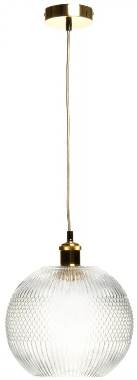 Lustra din sticla Neptun transparenta/gri, un bec