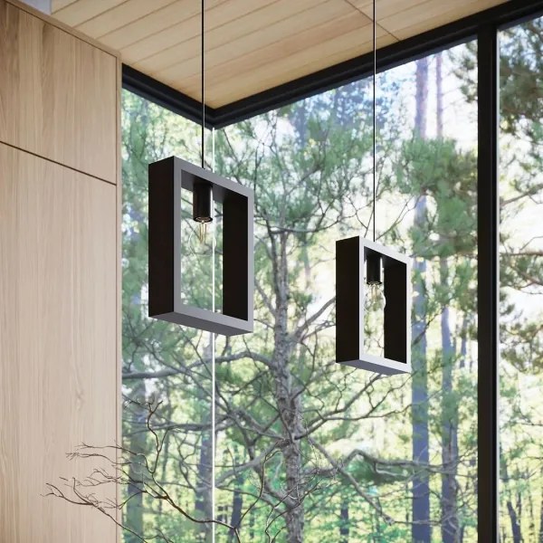 Lustră pe cablu Sollux SL.1311 ARIES 1xE27/15W/230V wenge