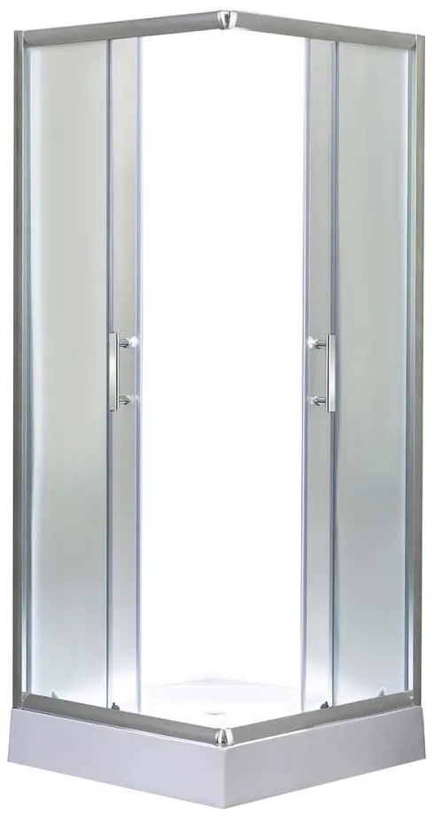 Cabină de duș pătrată Spirit Matt 80x80x194 cm cu cădiță de duș din acril armat