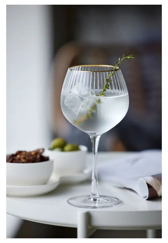 Set 4 pahare pentru gin & tonic Lyngby Glas Palermo, 650 ml