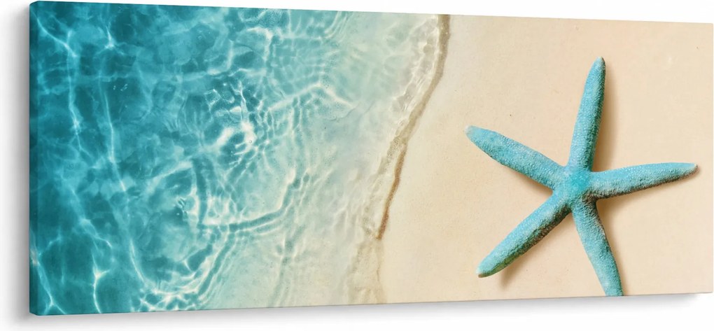 Tablou - Stea de mare pe plajă (120x50 cm)