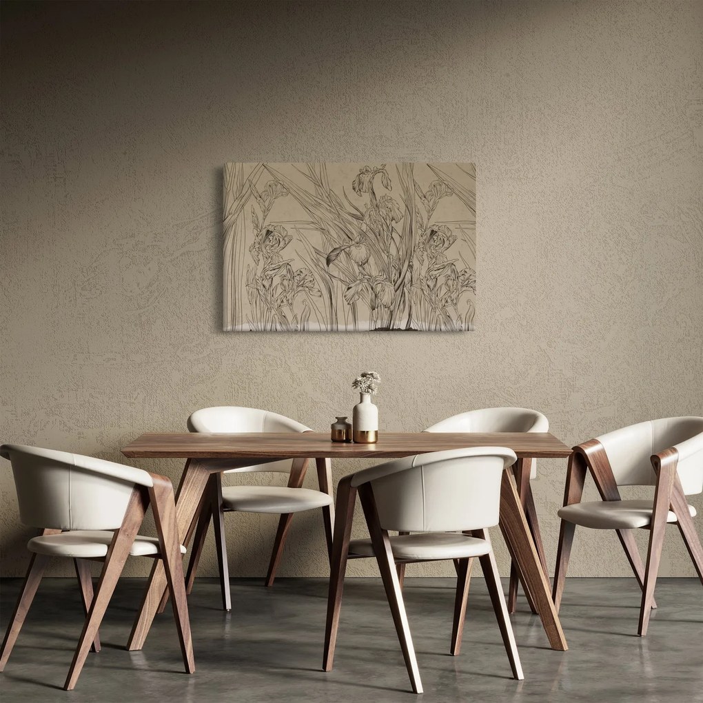 Tablou - Contururile plantelor (90x60 cm)