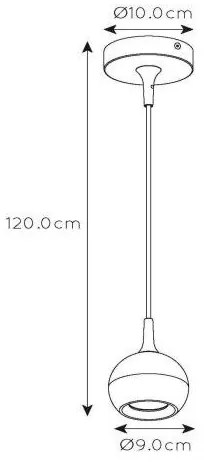 Lustră pe cablu FAVORI 1xGU10/5W/230V albă Lucide 09434/01/31
