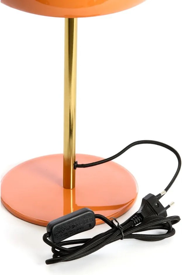 Veioză portocalie cu abajur din metal (înălțime 40 cm) Surin – Light & Living