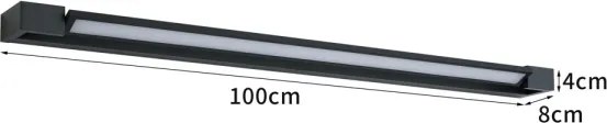 BRILAGI - Iluminare LED pentru oglindă de baie AQUA LINE LED/28W/230V 100 cm IP44 negru