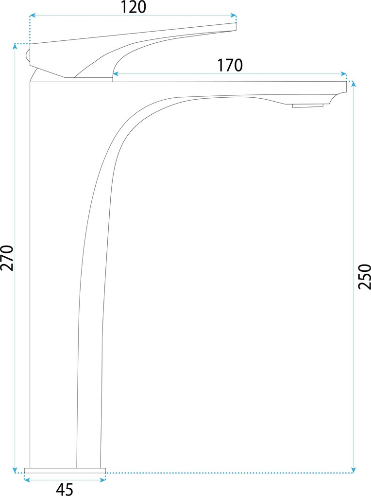 Baterie pentru baie Rea Joe Brush Gold High