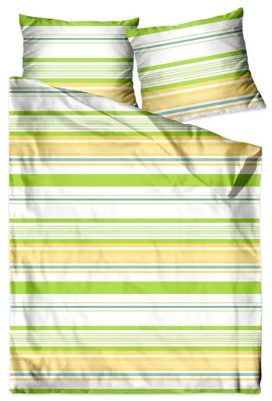 Lenjerie de pat premium din bumbac de culoare verde Dimensiuni: 160x200 cm | 2 x 70x80 cm
