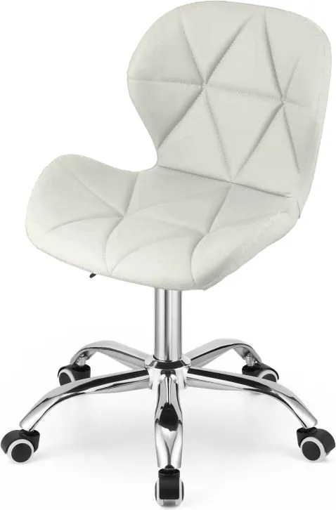 Scaun de birou AVOLA VELVET alb
