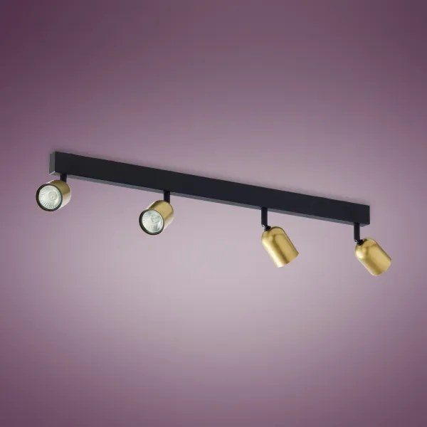 Spot TOP 4xGU10/10W/230V auriu/negru