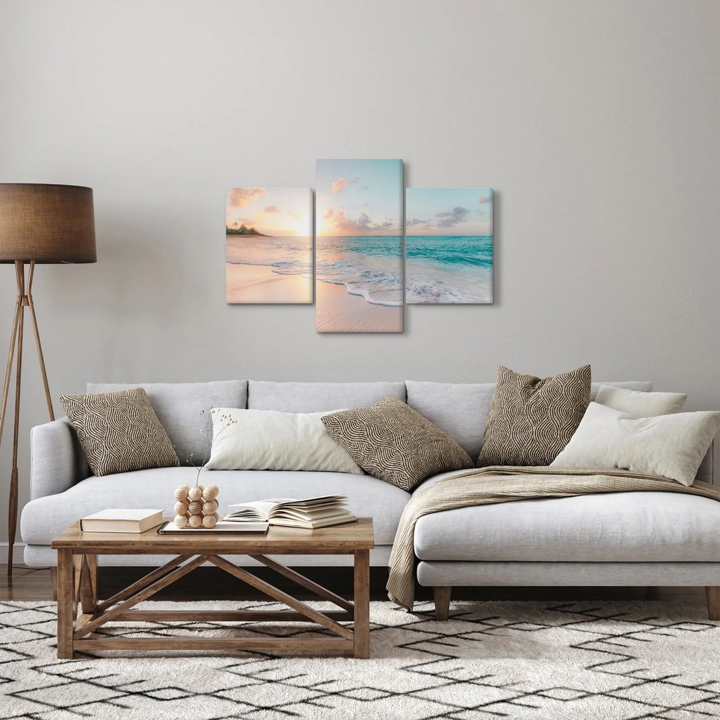 Tablou - Plaja de vis (90x60 cm)