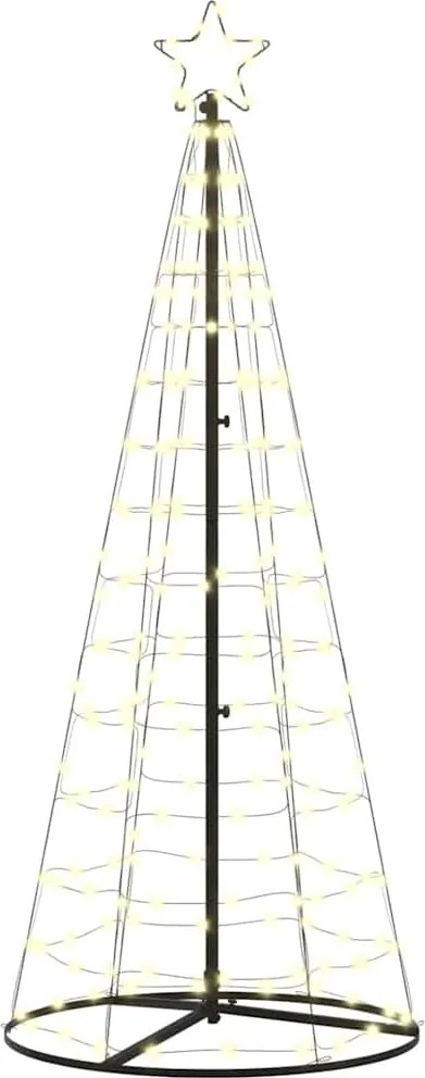 vidaXL Brad de Crăciun LED cu 390 LED cu suport Alb cald 250 cm Fier