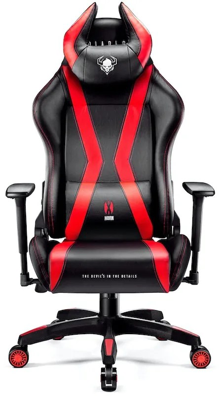 Scaun gaming Diablo X-Horn 2.0 King Size: Negru-roșu Diablochairs