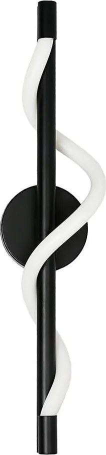 Aplica LED de perete MELECA, 12 W, 230 V, 3000/4000/6000 K, negru