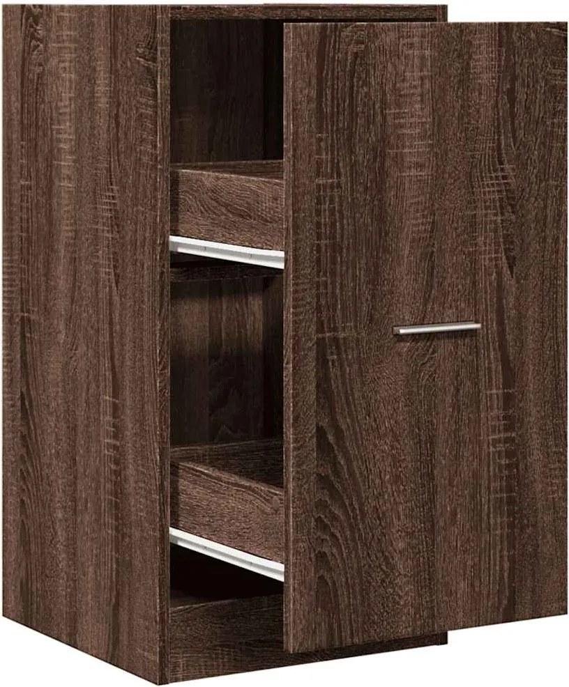 vidaXL Dulap de farmacie, stejar maro, 40x41x77,5 cm, lemn prelucrat