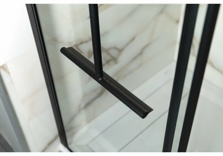 Racletă de podea AQUALINE SQ121B 30 x 89 cm, negru