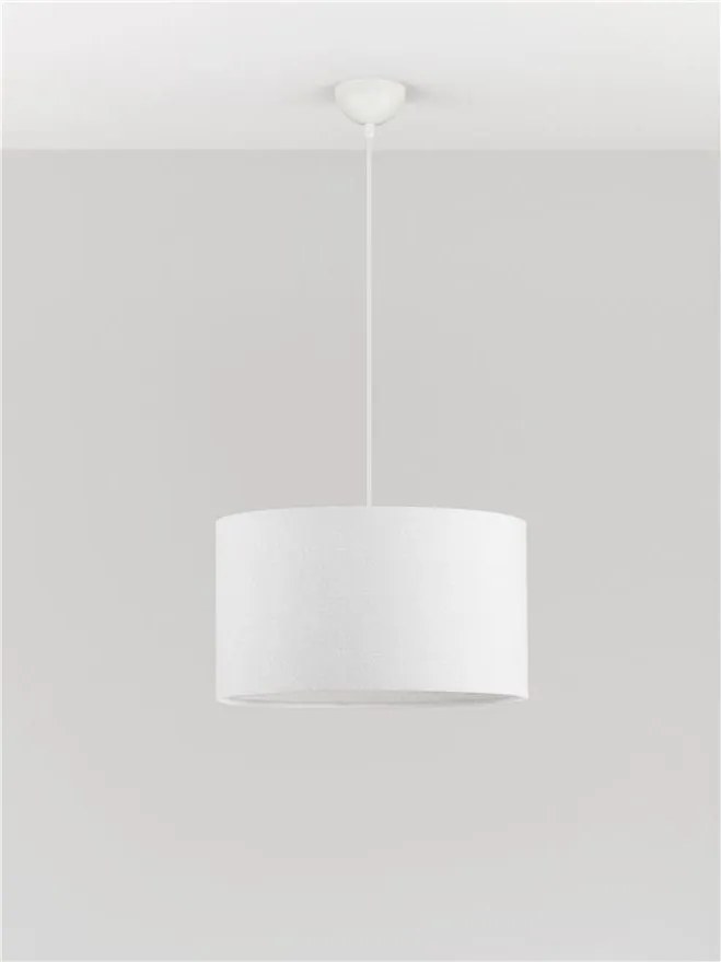 Lustra suspendata cu abajur alb SYRIN