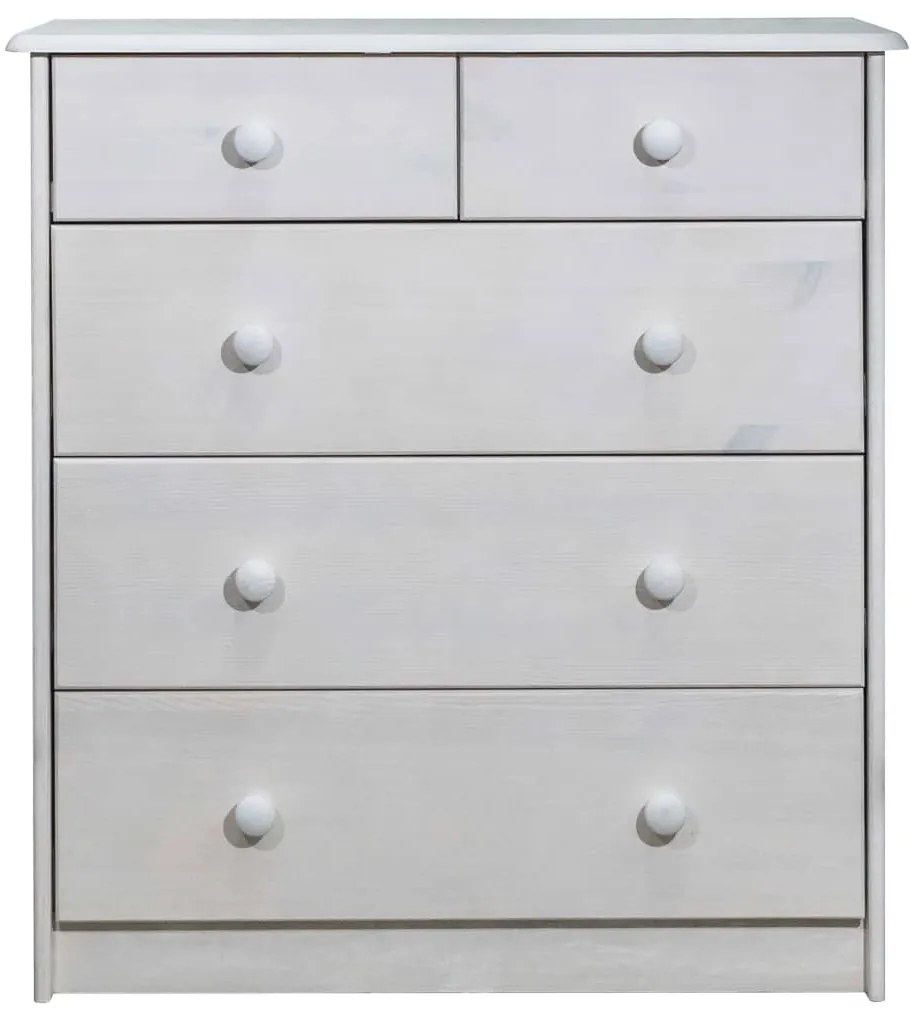 325541 vidaXL Comodă cu sertare, 75x35x80,5 cm, lemn masiv de pin