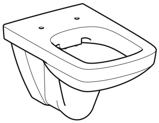 Vas WC suspendat Geberit Selnova Square Rimfree alb lucios