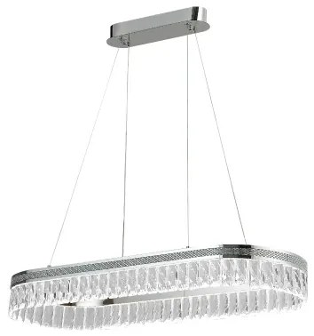 Candelabru cu cristale LED reglabil, suspendat pe cablu THALIA LED/50W/230V 3000-6000K + telecomandă