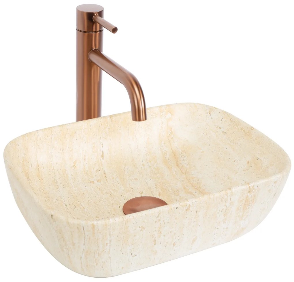 Lavoar Belinda mini travertine matt