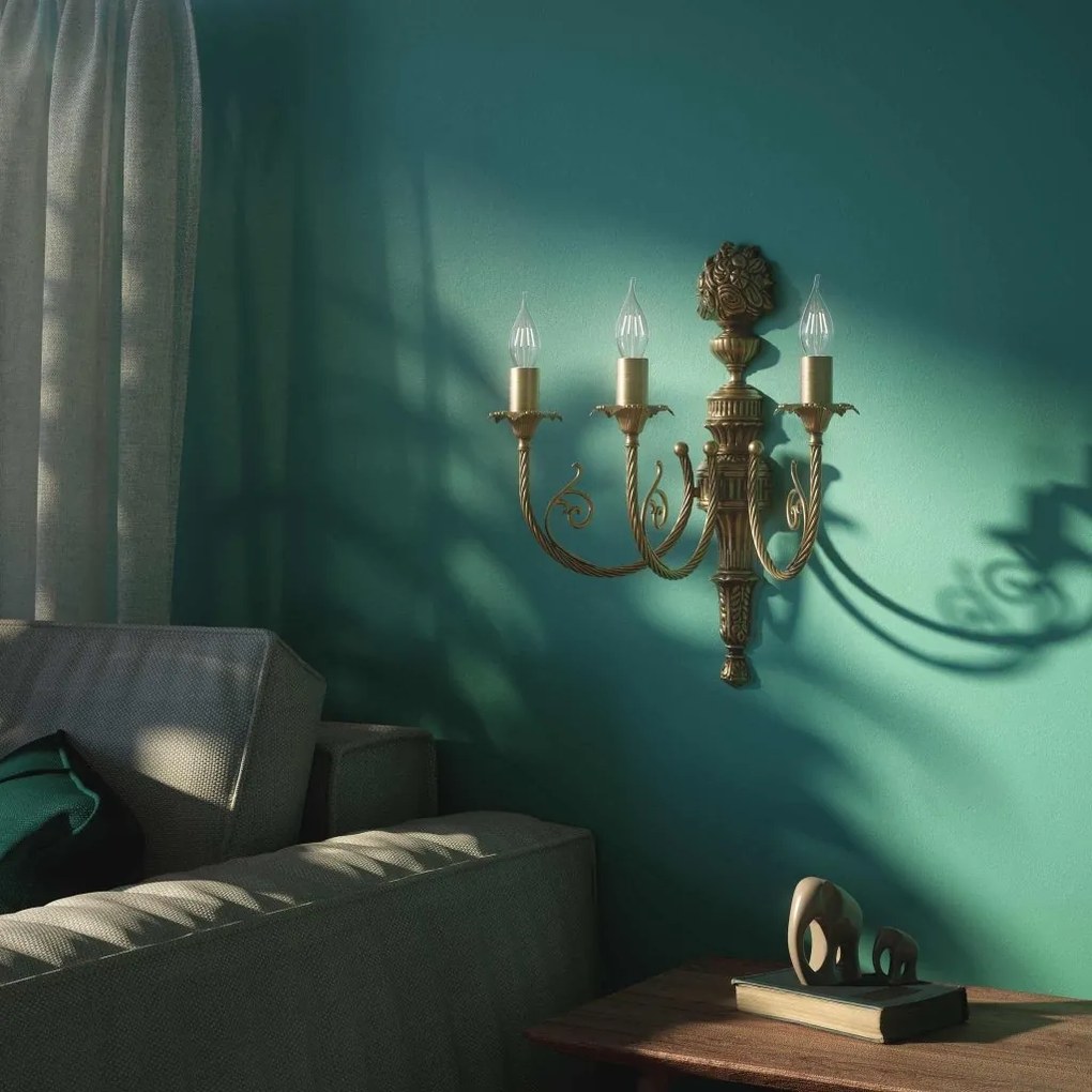 Aplica din alama masiva stilul fastuos Ludovic al XV-lea