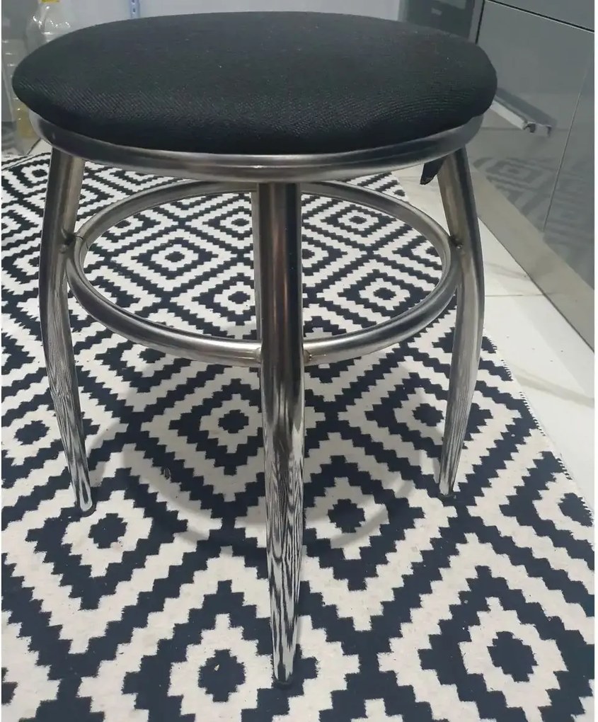 Scaun taburet, Color Homs negru 45 x 30 x 30 cm