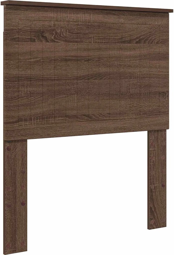 vidaXL Tăblie cap cu headboard Stejar închis 80 cm Lemn compozit