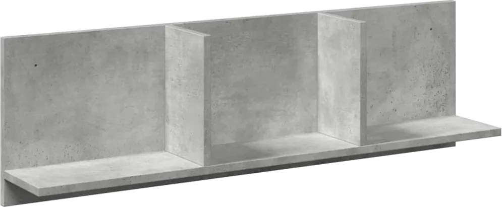 vidaXL Dulap de perete, gri beton, 100x16,5x30 cm, lemn prelucrat