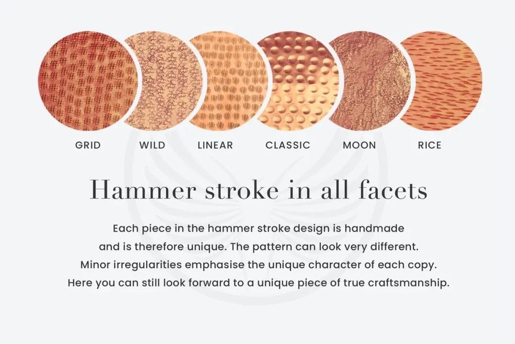 Masuta Living eleganta din metal Optik 80cm cupru A-38395 VC