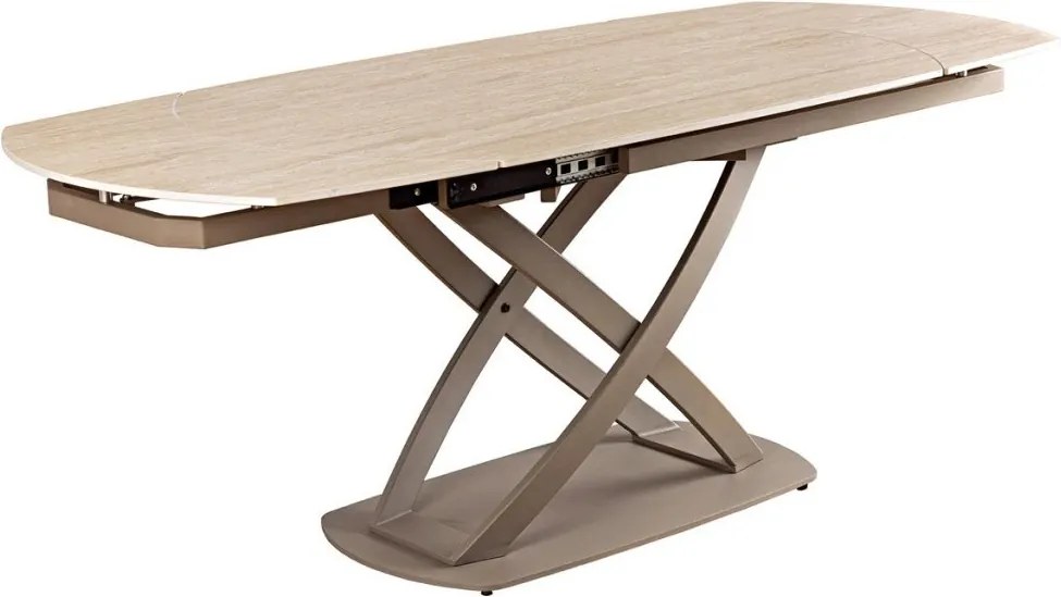 Masa extensibila cu design prin rotire Inception 130-190cm natur