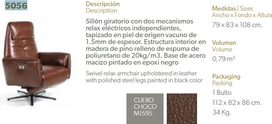 Fotoliu cu functia relax, mecanism electric, Alfredo AC-KF-A009-M1595