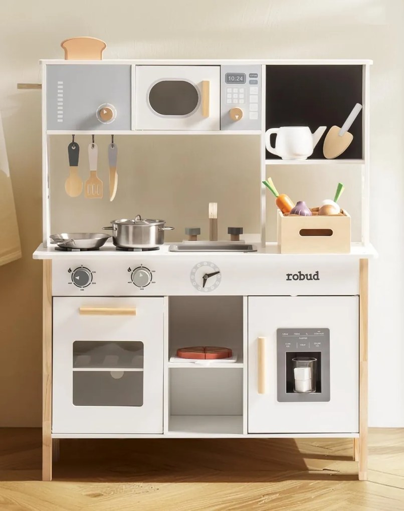 Bucatarie copii din lemn White Planting