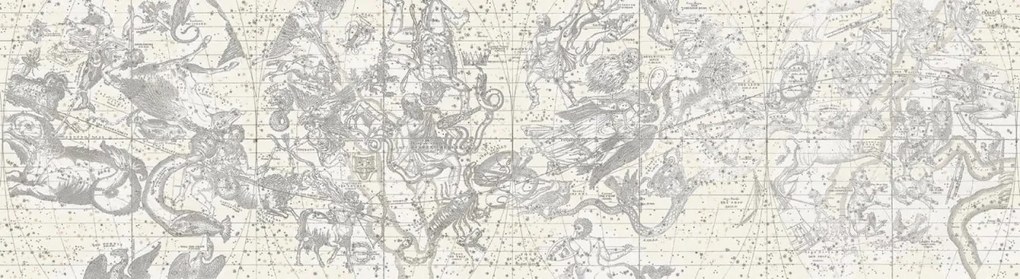 Fototapet, Star Map, White, Rebel Walls