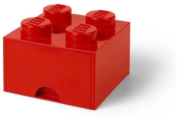 LEGO - Cutie depozitare 2x2 cu sertar, Rosu