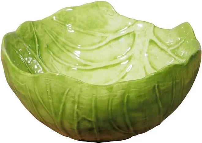 Bol din ceramica, in forma de salata, Lettuce